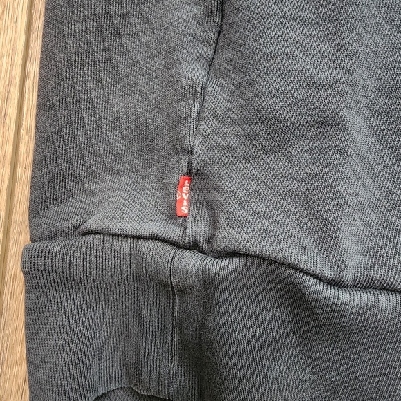LEVI'S Black terry sweatshirt with front logo Size XXL - Picture 9 of 9